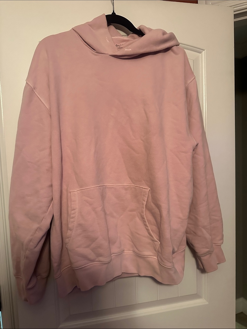 Madewell Men's Light Pink Crewneck Hoodie